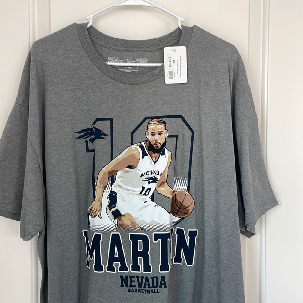 Caleb Martin Tee 🏀 Nevada Wolf Pack Basketball